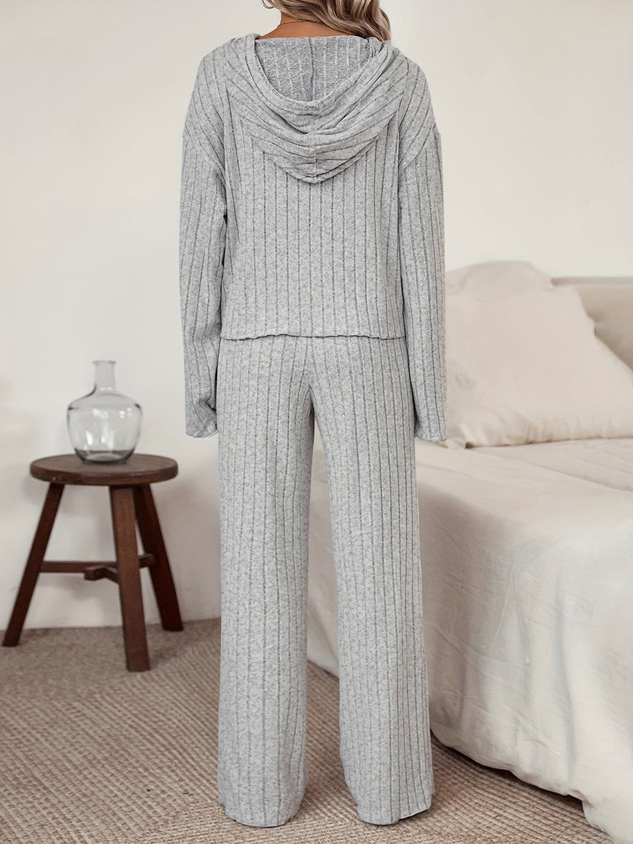 WW | Damen Freizeit Uni Farbener Kapuzenpullover und