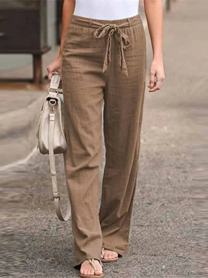 WW | Lässige Damen Leinenhose Für Stilvolle Leichtigkeit