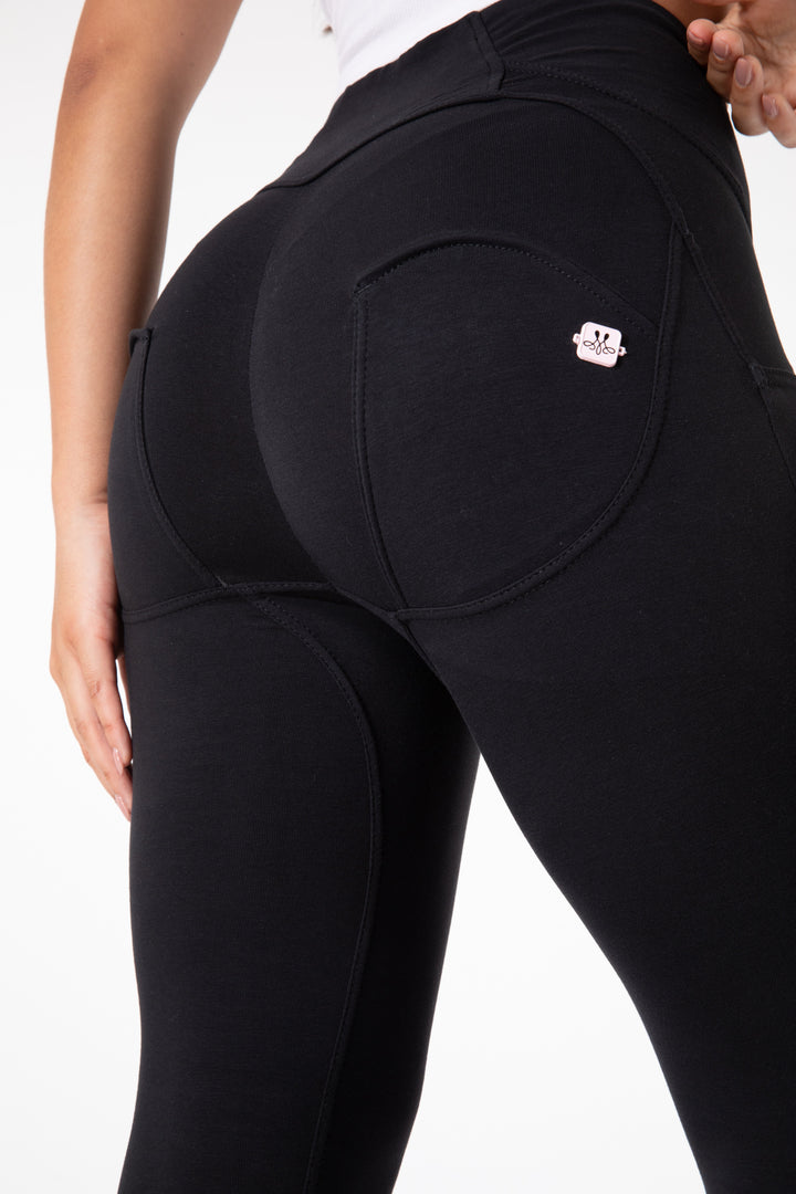 W&W Mode | Stramme Schwarze Leggings mit Hohem Bund