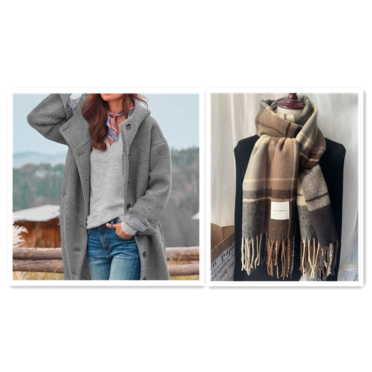 W&W Mode | eleganter einfarbiger mantel