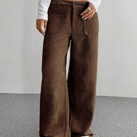 WW | Cordhose Mit Weitem Bein Für Frauen