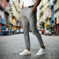 WW | Slim Fit Chinos Baumwoll Stretch Knöchellang Bequem Und Vielseitig