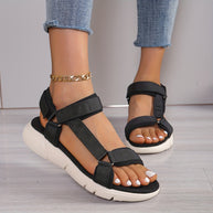 WW | Damen Sandalen: Farbblock, Rutschfest, Elegant, Leicht, Outdoor, Sommer