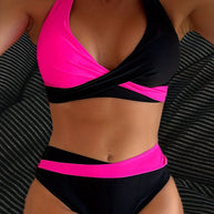 WW | Colorblock-Halter-Bikini-Set für Damen