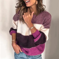WW | Gestreifter Pullover Für Einen Klassischen Look Für Frauen