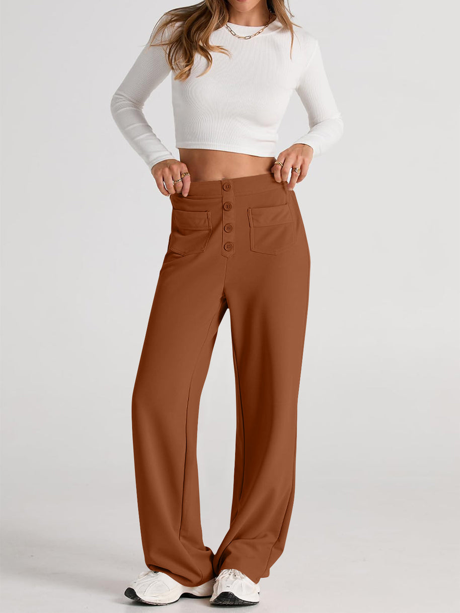 WW | Taille Weite Hose Mit Taschen Elegant Und Komfortabel