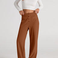 WW | Taille Weite Hose Mit Taschen Elegant Und Komfortabel
