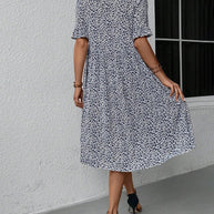 Elegantes Blumen-Midikleid für Frauen