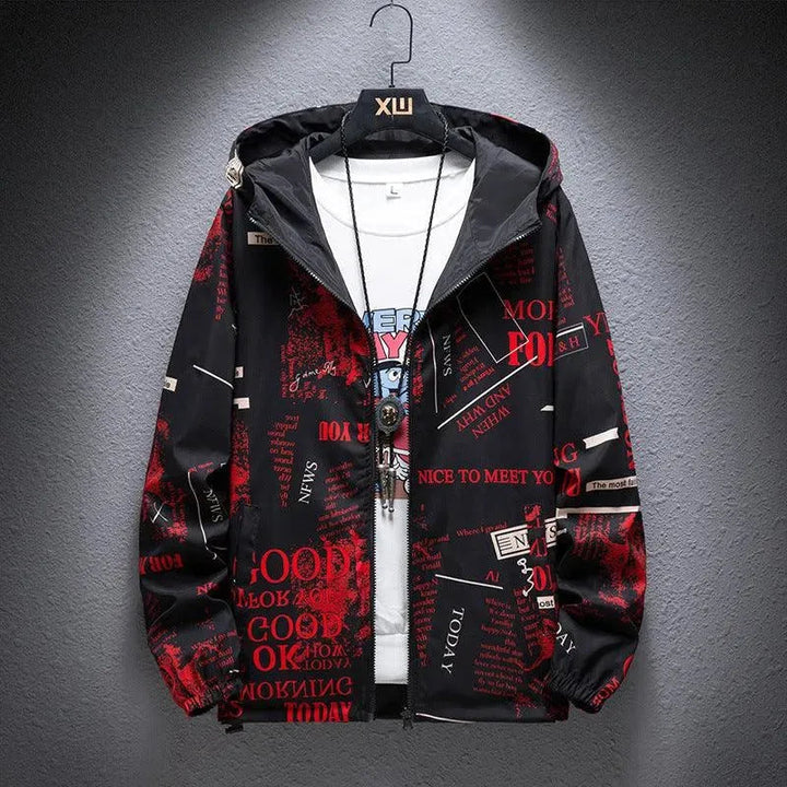 W&W Mode | Umkehrbare Herrenjacke mit Camouflage-Druck