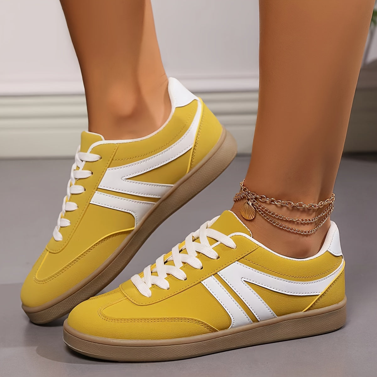 WW | Bequeme Damensneaker in Einfarbigen Farben