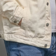 WW | Baumwoll Herrenjacke Im Lässigen Denim Stil