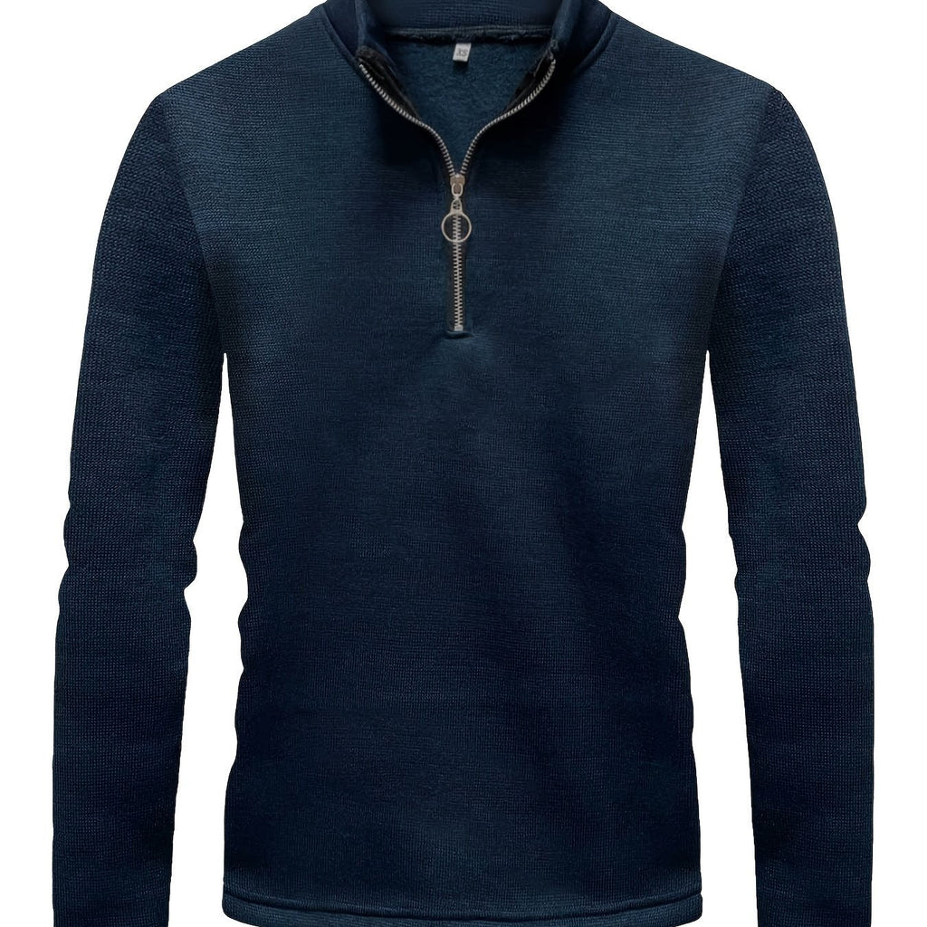 WW | Herren Sweatshirt Mit Halbem Reißverschluss