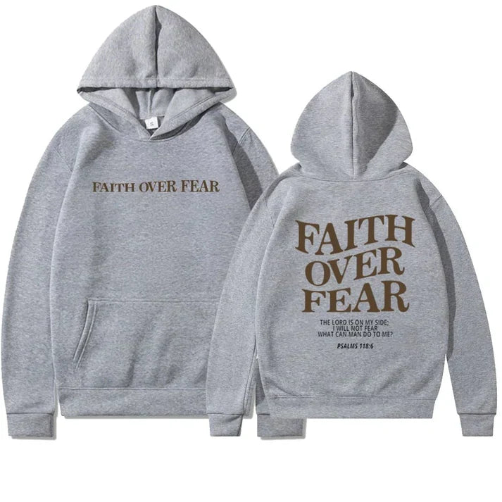 W&W Mode | "Faith Over Fear Pslams 118:6" Unisex-Kapuzenpulli