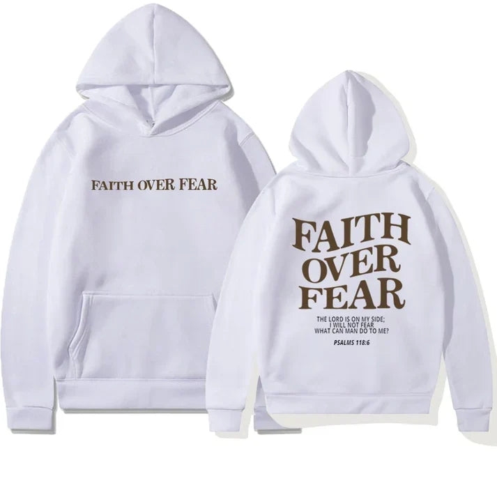 W&W Mode | "Faith Over Fear Pslams 118:6" Unisex-Kapuzenpulli