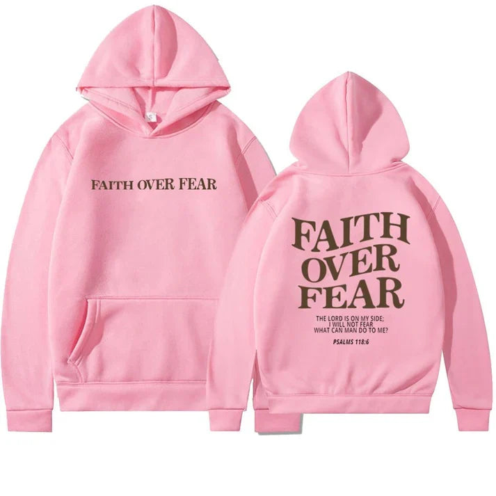 W&W Mode | "Faith Over Fear Pslams 118:6" Unisex-Kapuzenpulli