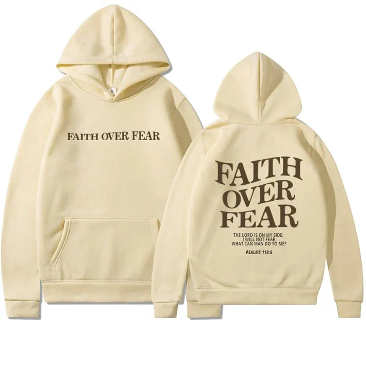W&W Mode | "Faith Over Fear Pslams 118:6" Unisex-Kapuzenpulli