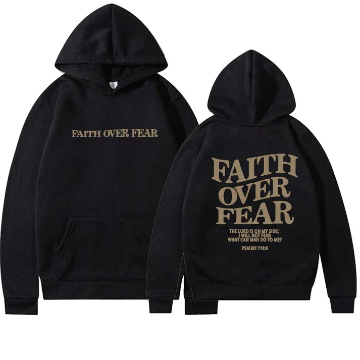 W&W Mode | "Faith Over Fear Pslams 118:6" Unisex-Kapuzenpulli