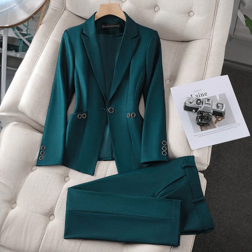 WW | Eleganter Damen Blazer Und Hosenanzug Lässiges & Bequemes Design
