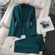 WW | Eleganter Damen Blazer Und Hosenanzug Lässiges & Bequemes Design