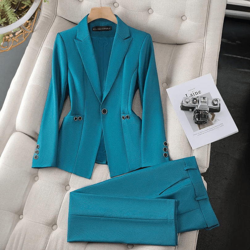 WW | Eleganter Damen Blazer Und Hosenanzug Lässiges & Bequemes Design