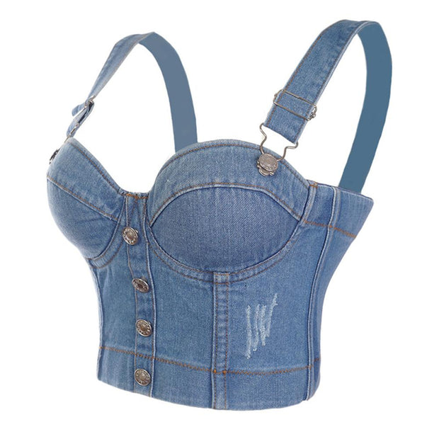 WW | Mode Sexy Jeans Damen Kurzes Oberteil