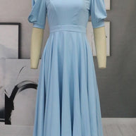 WW | Fashion Solid Color Slim Fit Sexy Big Swing Dress