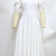 WW | Fashion Solid Color Slim Fit Sexy Big Swing Dress