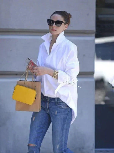 WW | Schicke, Oversized Bluse mit Knopfleiste für Damen