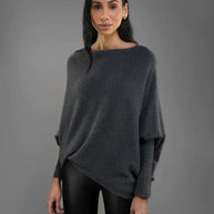 WW | Asymmetrischer Damenpullover mit eleganter Drapierung