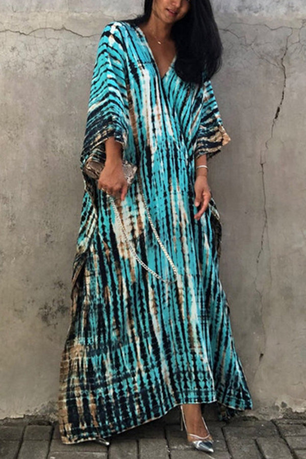 W&W Mode Freely – Lockeres Überwurfkleid im Batik-Boho-Stil