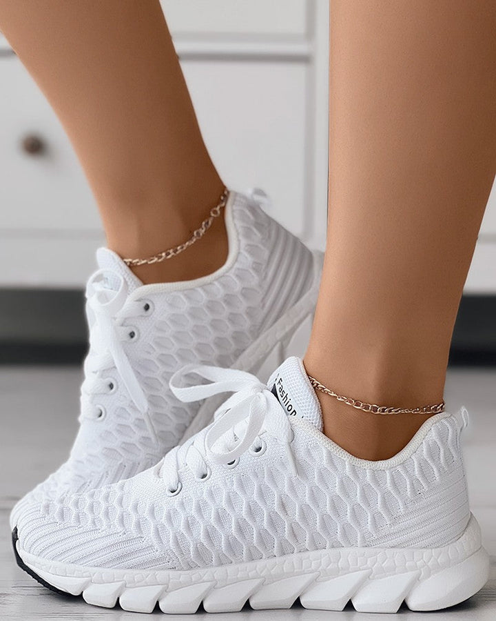 W&W Mode - Bubble Lace Schuhe mit Textur