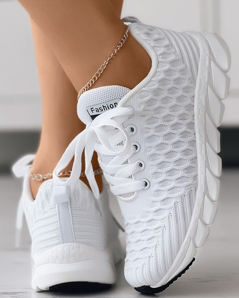 W&W Mode - Bubble Lace Schuhe mit Textur
