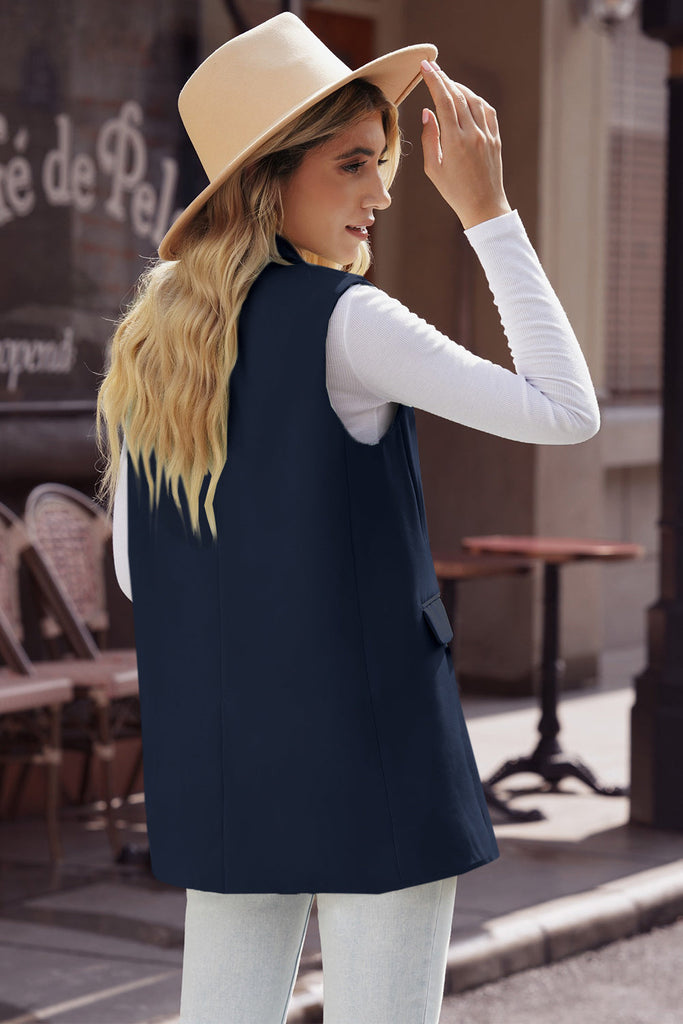 WW | Longline Blazer Weste mit Taschen