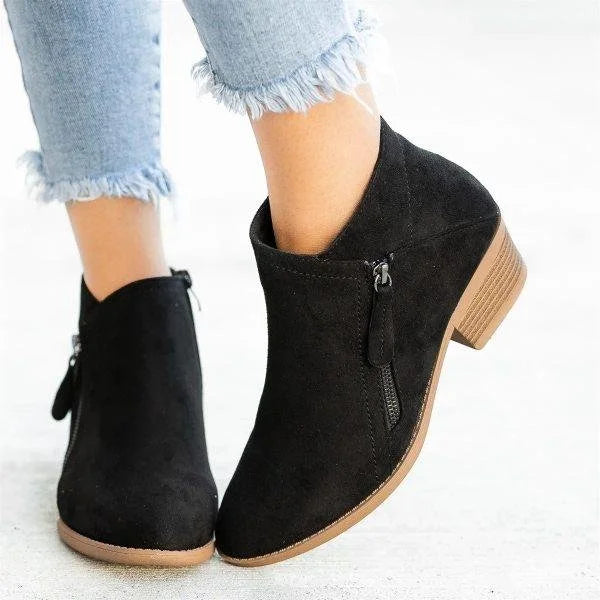 W&W Mode Orthopädische Lederstiefel für Frauen