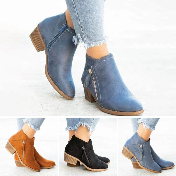 W&W Mode Orthopädische Lederstiefel für Frauen