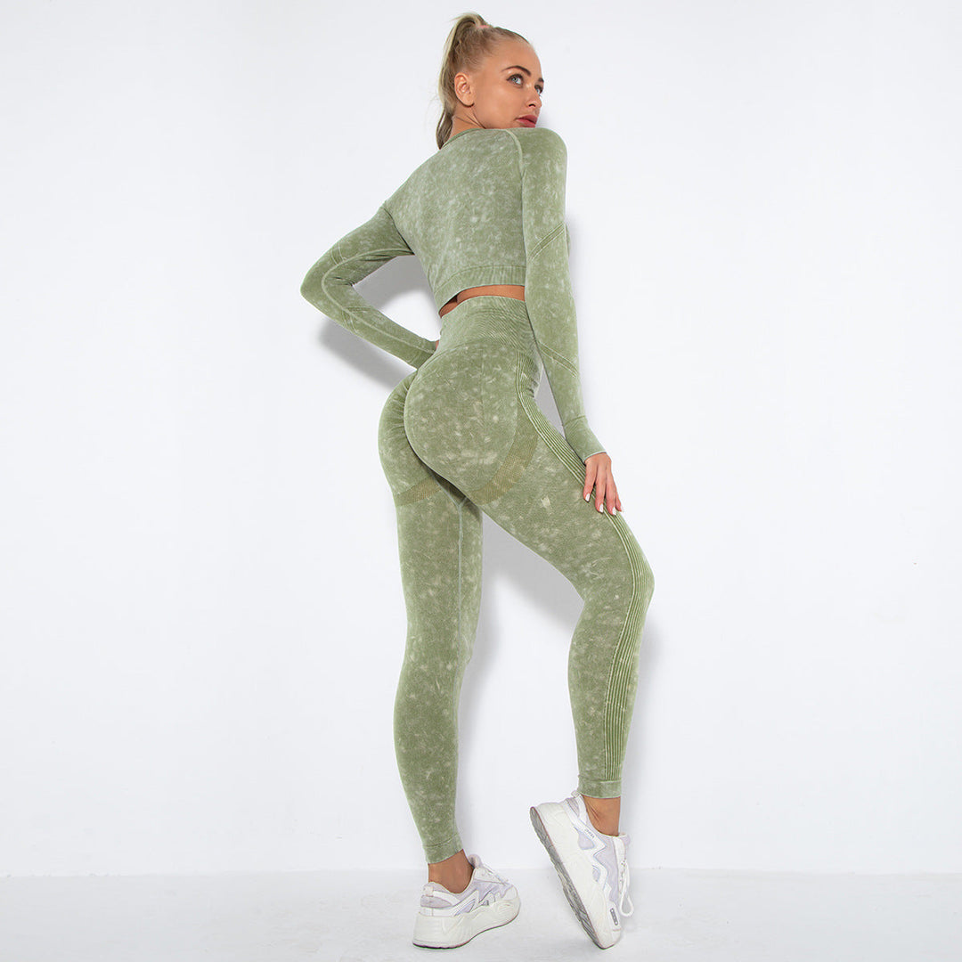 W&W Mode | Sportliches Set Mit Crop Top Und High Waist Leggings