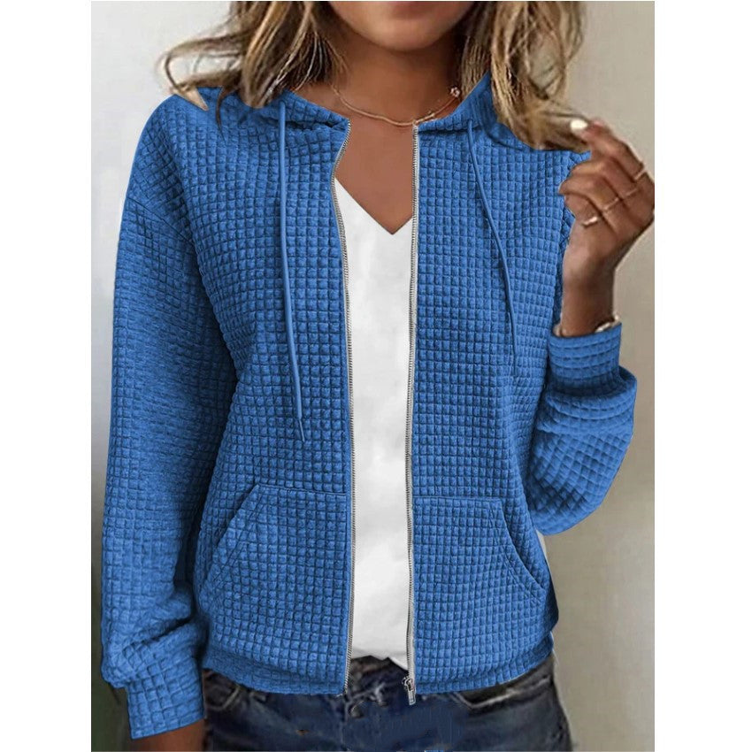 WW | Lässige Jacke Mit Tasche in Uni Farbe