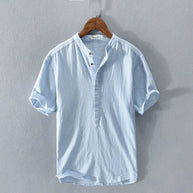 WW | Casual Henley T Shirt mit Knopfleiste und Kurzarm