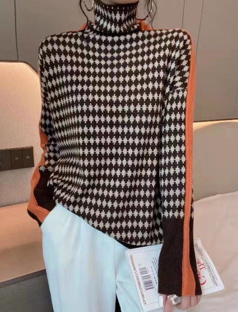 WW | Rollkragenpullover im Farbblockdesign