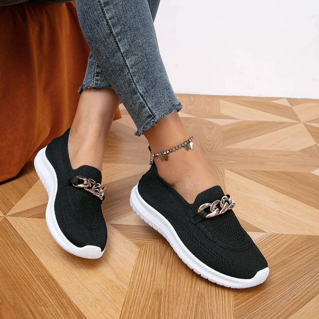 WW | Hohle Flache Schuhe aus Strick für Den Sommer