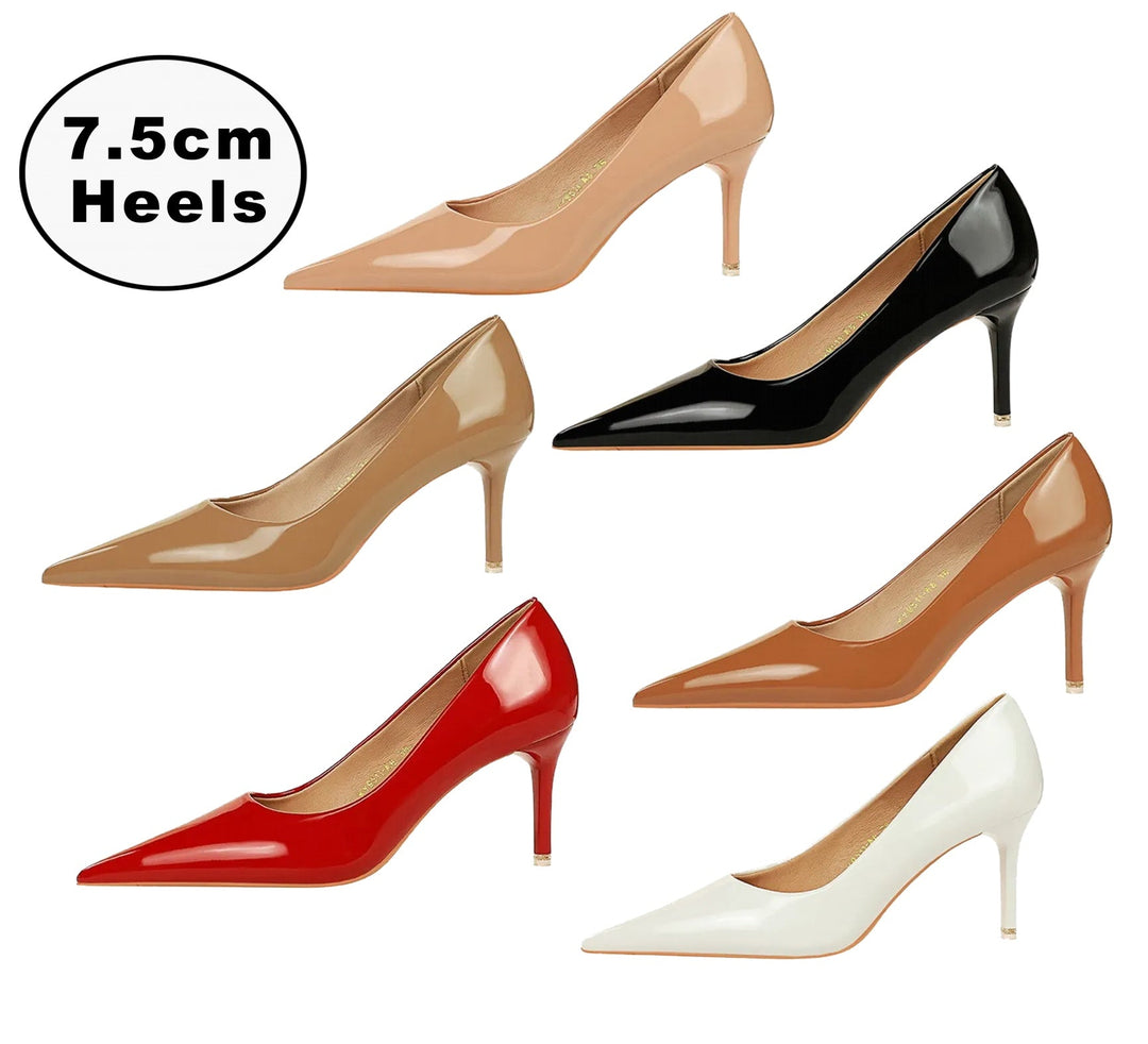 W&W Mode | Damen High Heels Atembrecher Lackleder