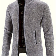 WW | Zip Up Stehkragen Strickjacke