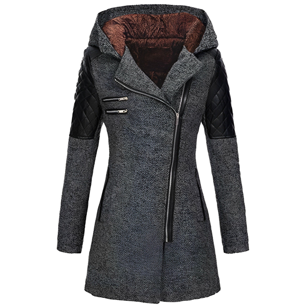 WOLFF | Winterlicher Woll|Trenchcoat Mit Kapuze