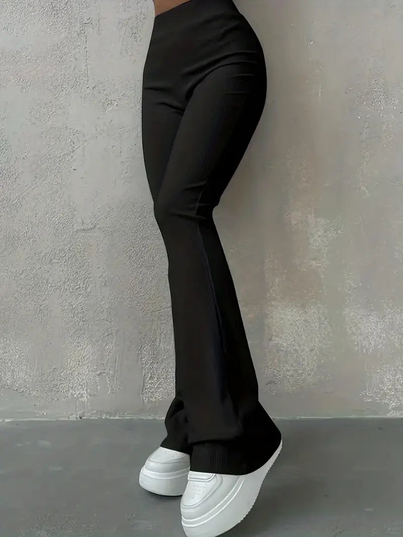 W&W Mode | Taille Ribcord Schlaghose - Trendy Damen Alltagshose