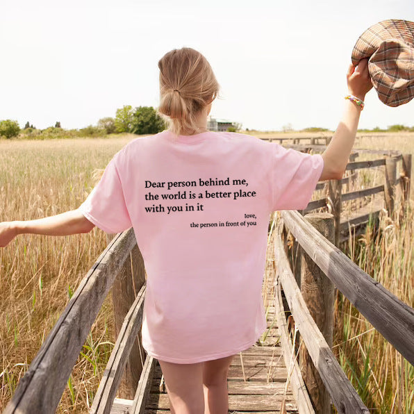 WW | Damen T-Shirt Mit Rundhalsausschnitt Und Slogan