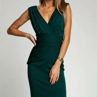 WW | Kleid Für Damen Elegantes Midi Kleid Mit Zeitlosem Design