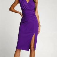 WW | Kleid Für Damen Elegantes Midi Kleid Mit Zeitlosem Design