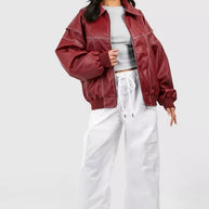 WW | Lederbomberjacke Im Vintage-Stil