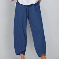 WW | Bequeme Weite Leinenhose für Damen