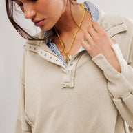 WW - Lässiges Sweatshirt Mit Knöpfen Und Lampenärmeln